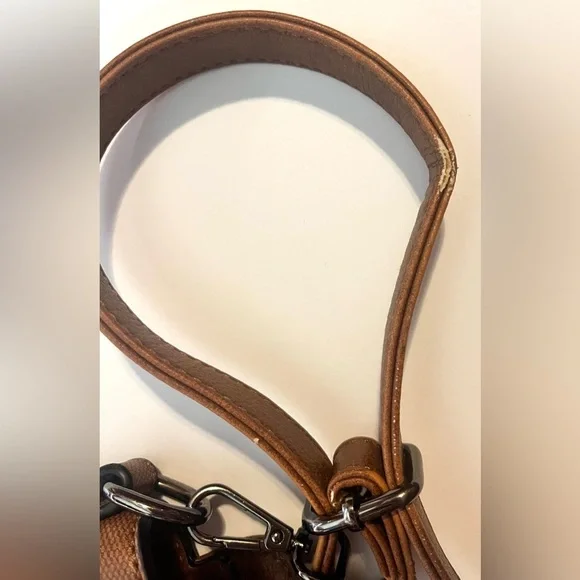 Realer Brown Faux Leather Bag Shoulder or Crossbody Purse Multiple Pockets - Picture 9 of 16